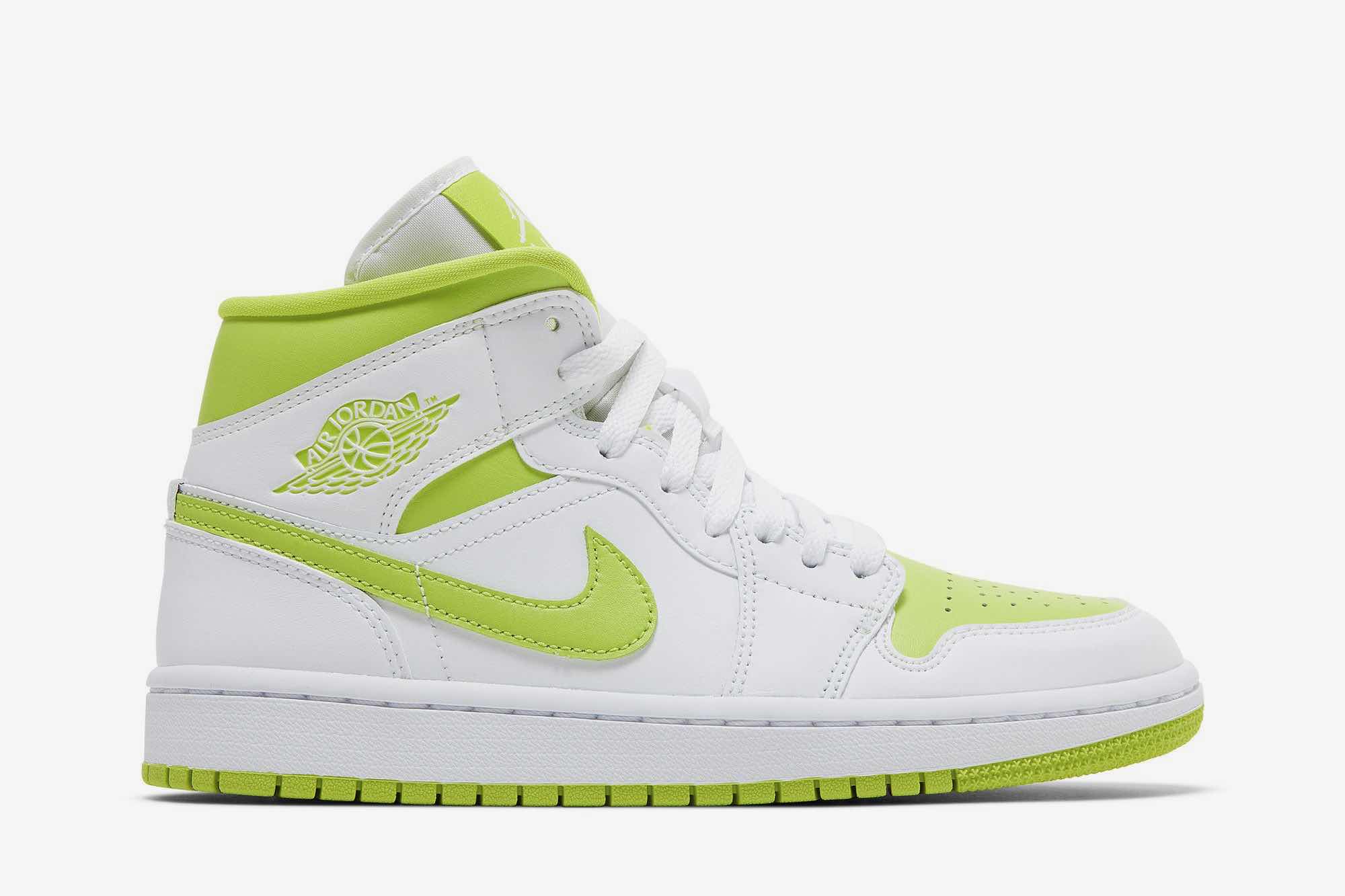 Air Jordan 1 Mid 'White Lime' BQ6472-131