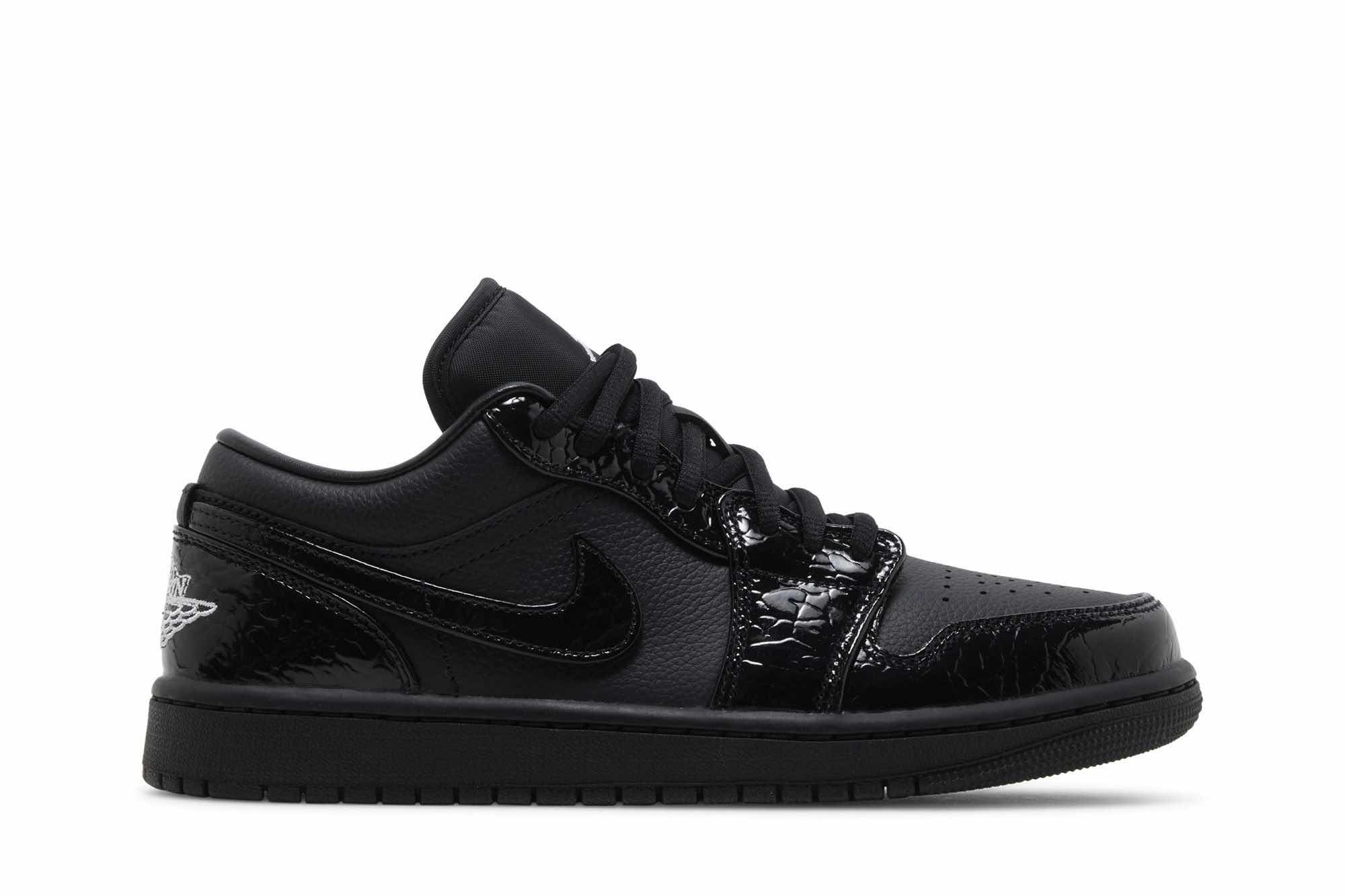 Air Jordan 1 Low SE 'Black Patent' HJ7743-010